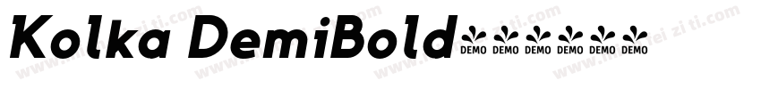 Kolka DemiBold字体转换